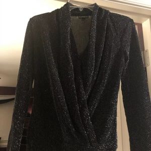 Xs Express black and silver top